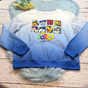 Disney Parks 2020 Blue Ombre Sweatshirt sz M